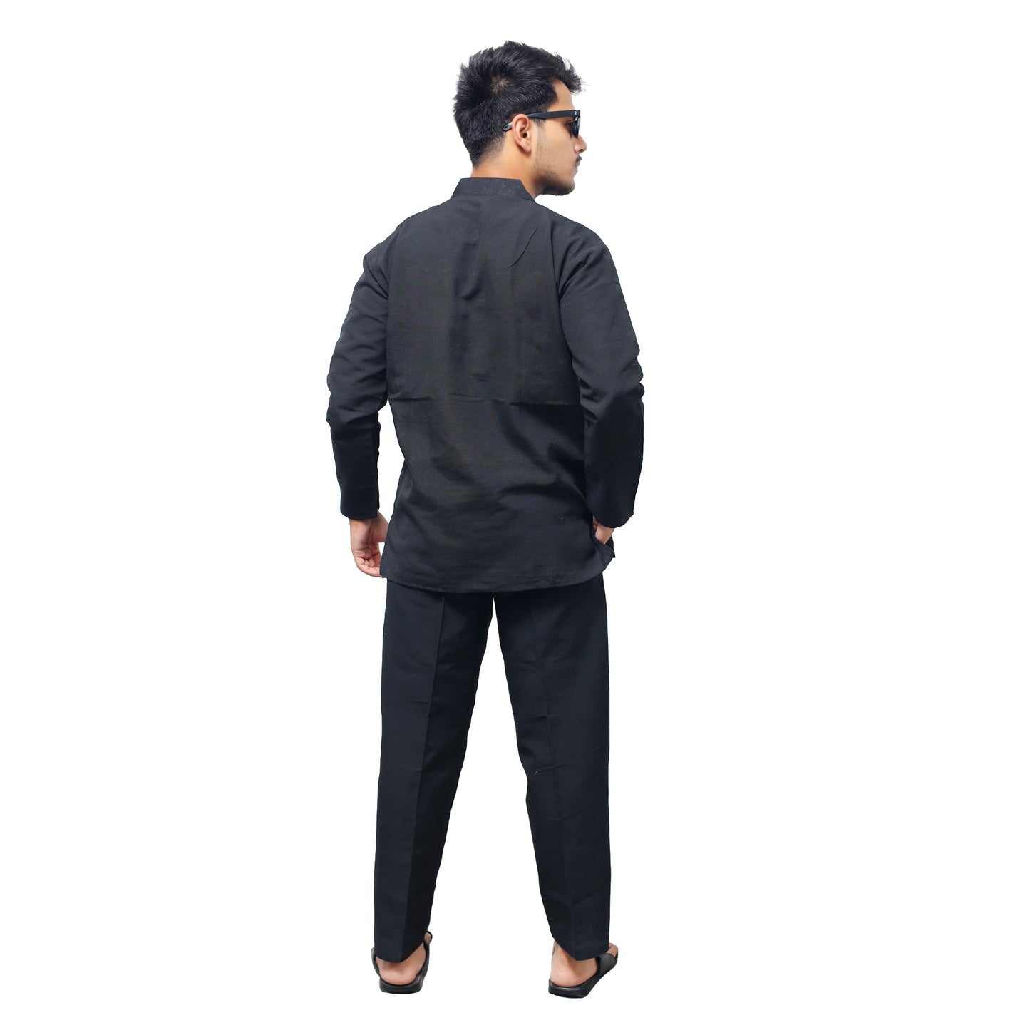 Co ord Set Full Sleeves-Black