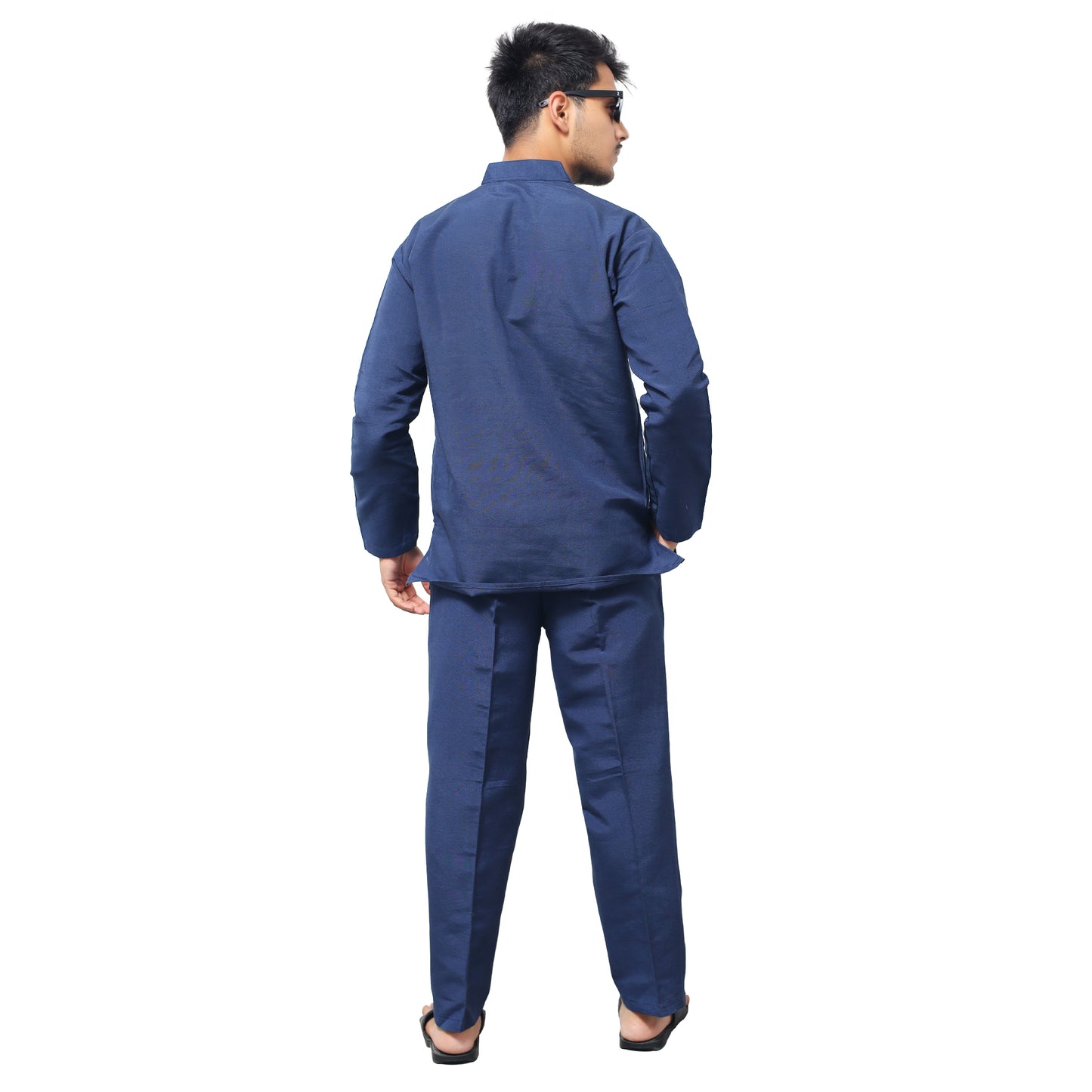 Co ord Set Full Sleeves-Blue