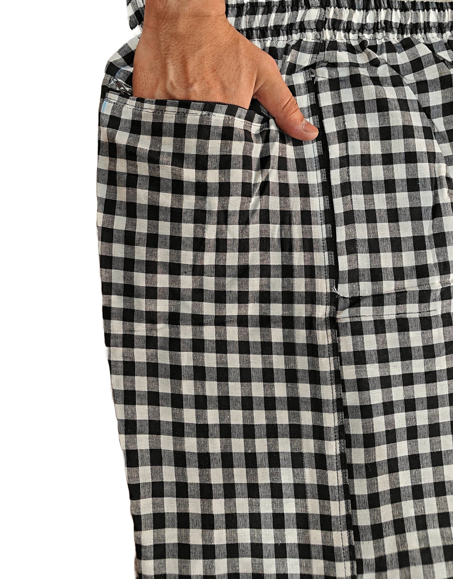 Cotton Shorts Black and white 2