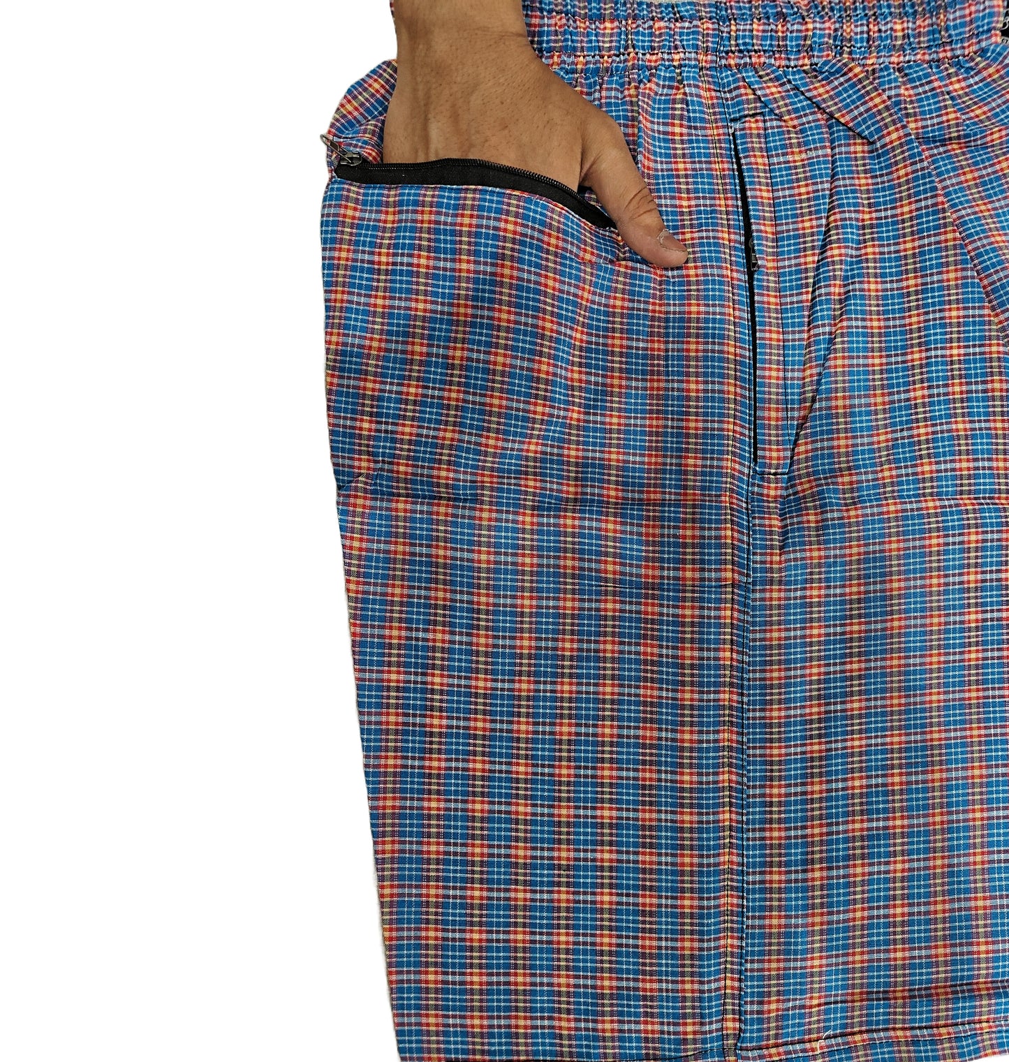 Cotton Shorts Blue and orange 2