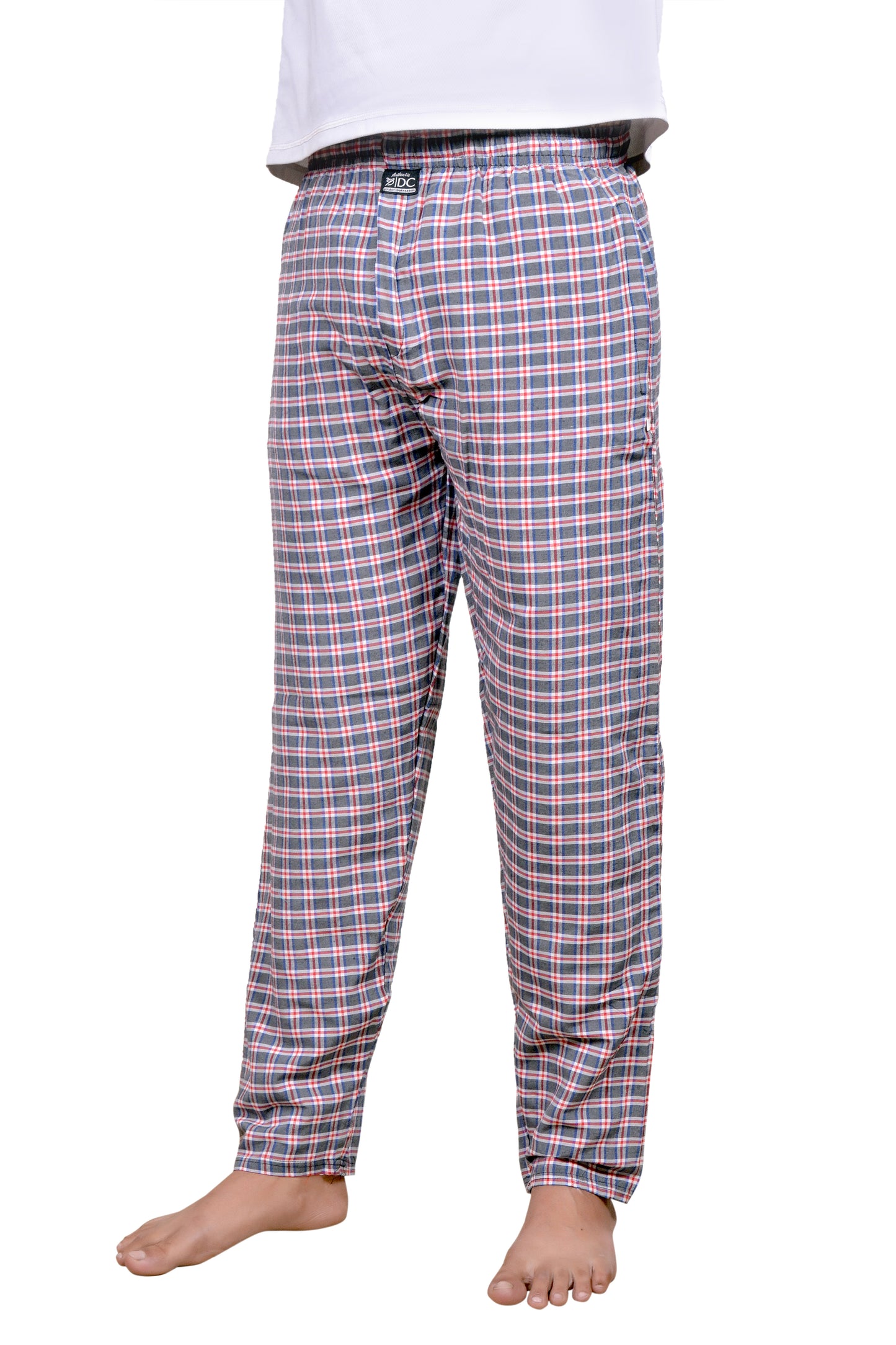 GRAY PINK MIX CHECK LOWER