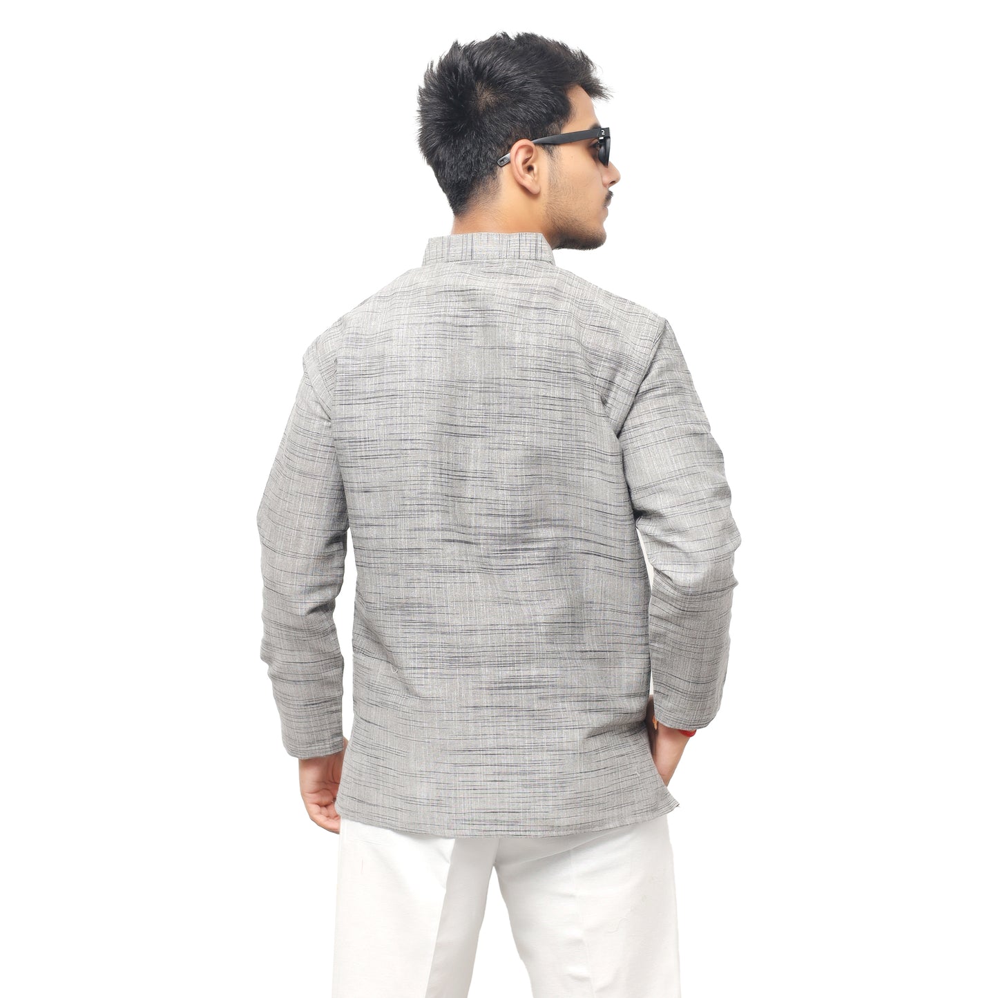 Combo Set Light Jharna Full Sleeves Kurta Pant-Gray