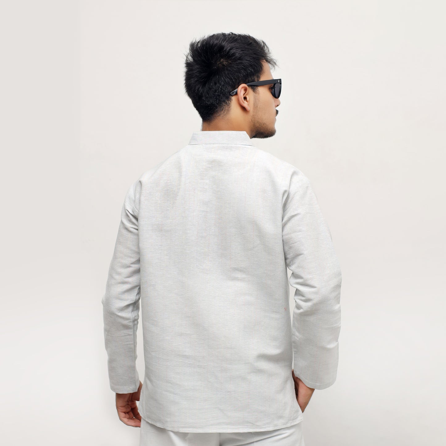 Combo Set Softline Full Sleeves Kurta Pant-Gray