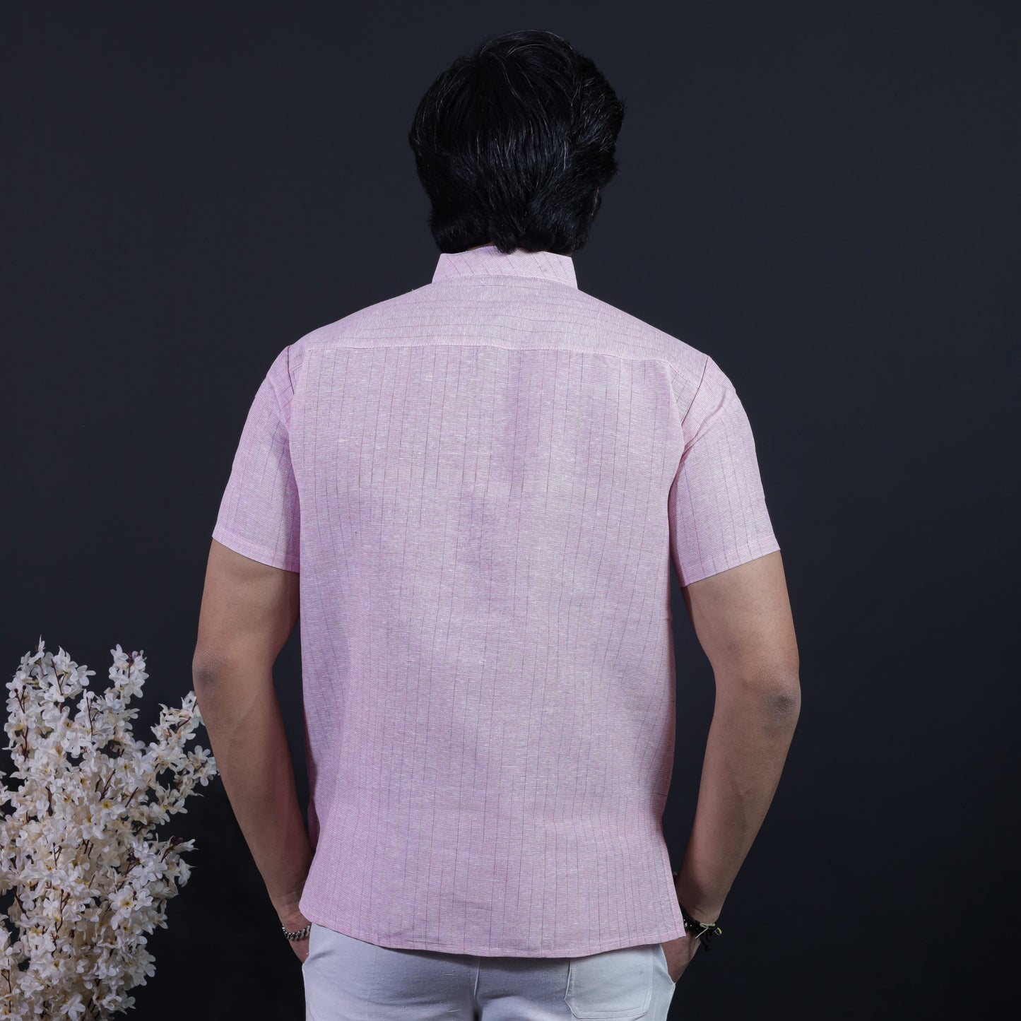 Combo Set Softline Half Sleeves Short Kurta Pant-Pink