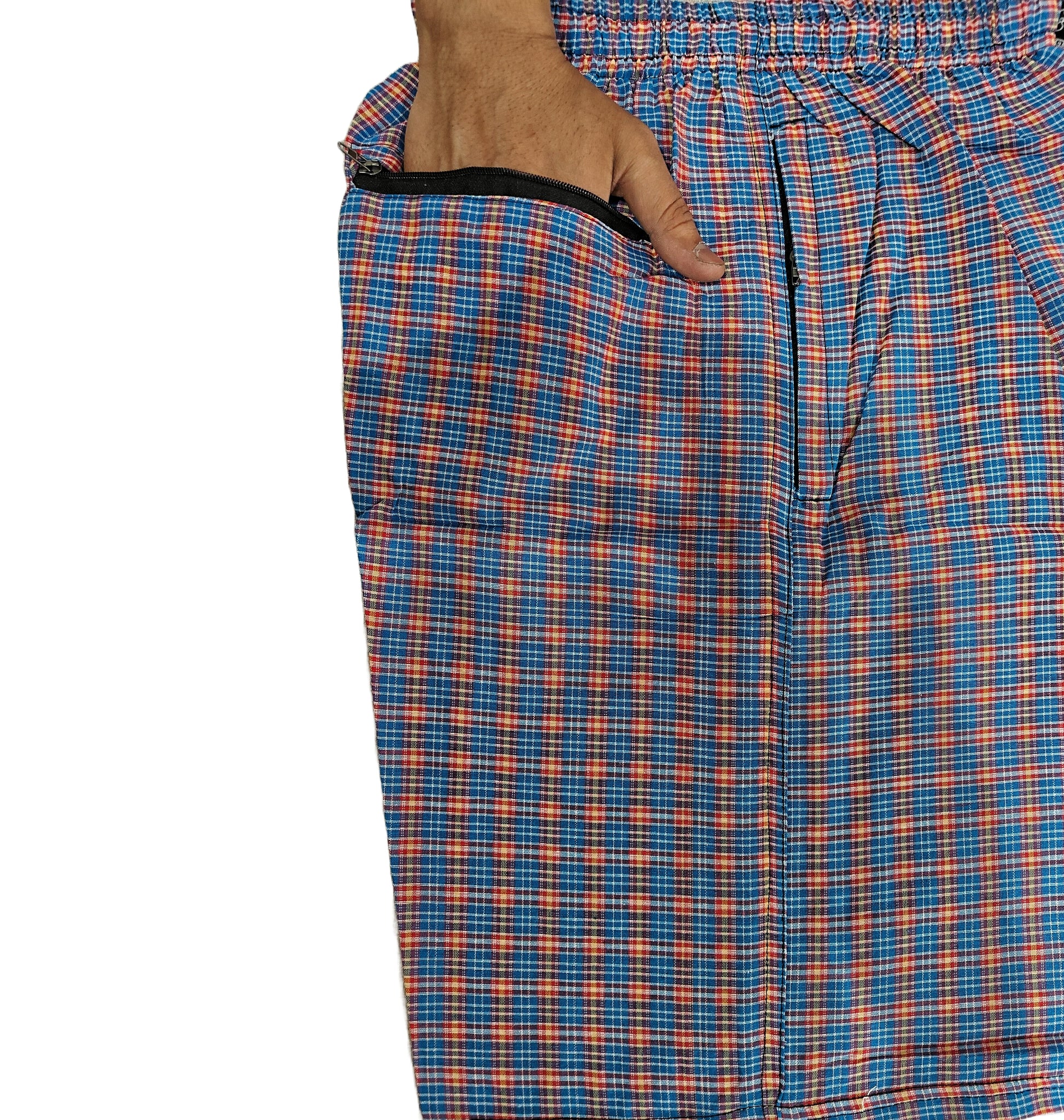   Cotton Shorts Blue and orange 2
