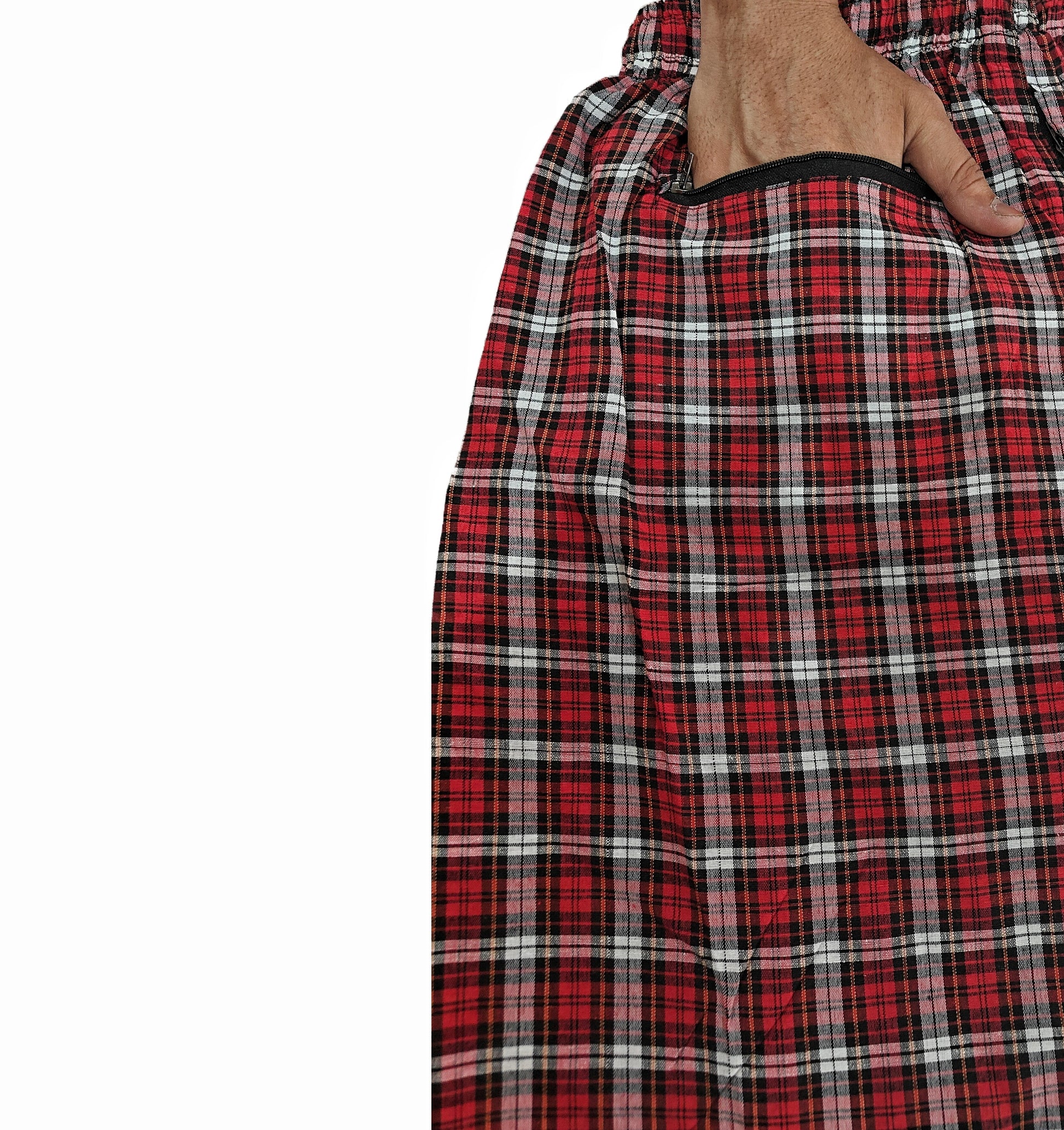   Cotton Shorts Red and White 2
