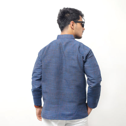 Combo Set Dark Jharna Full Sleeves Kurta Pant-Blue