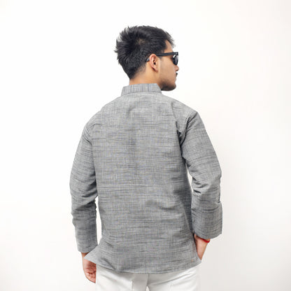 Combo Set Dark Jharna Full Sleeves Kurta Pant-Gray