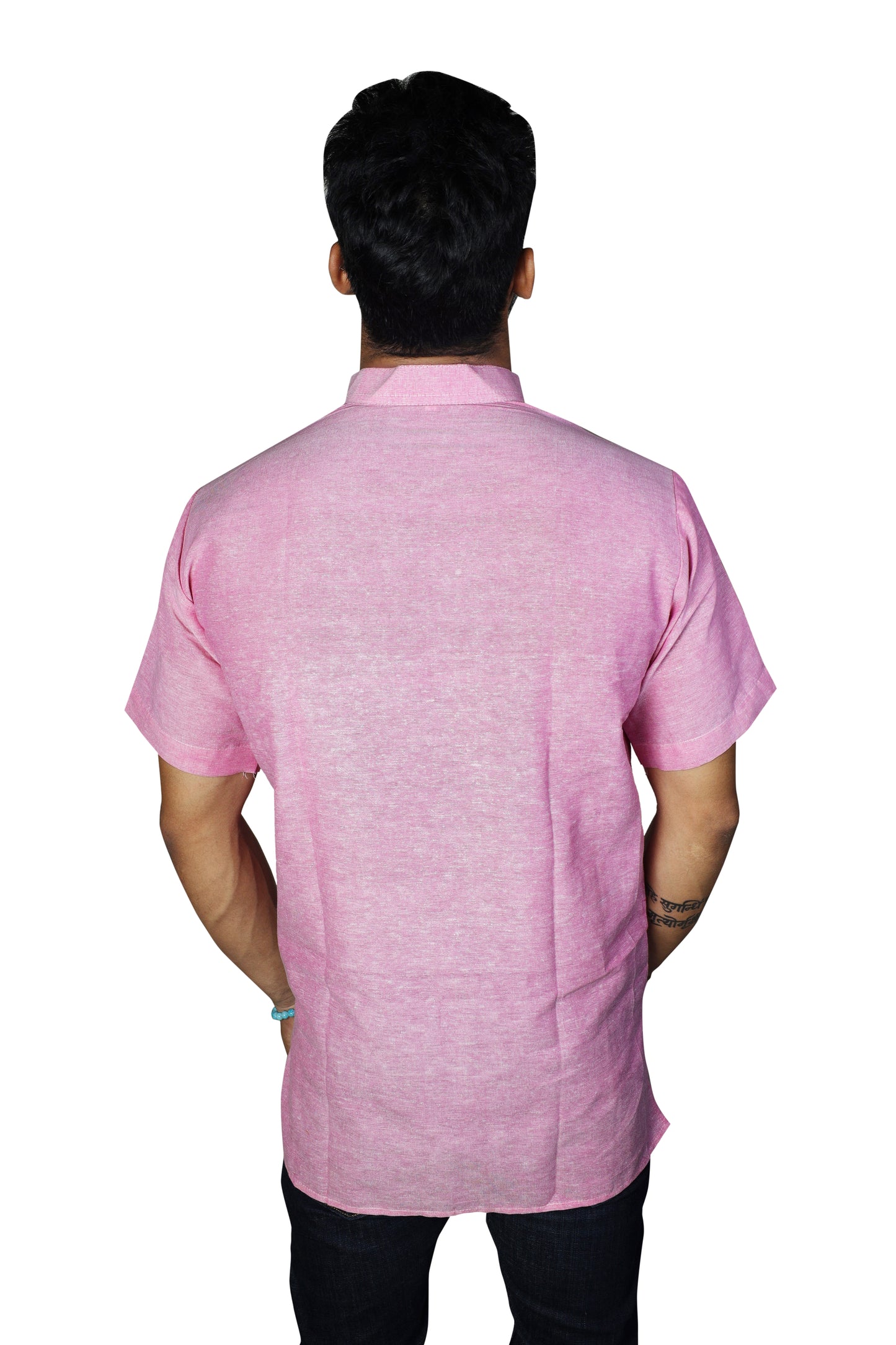 Men's Pure Khadi Plain Short Kurta