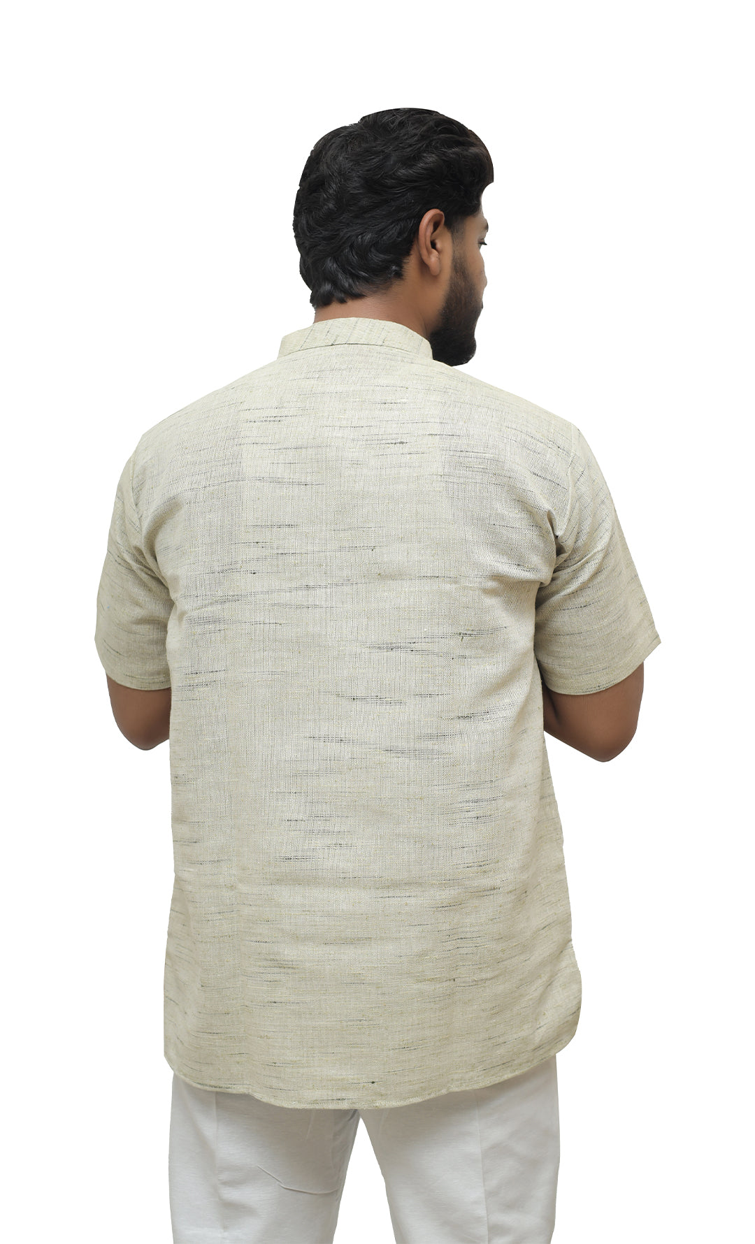 Men's Shudh Khadi Short Half Sleeves Kurta