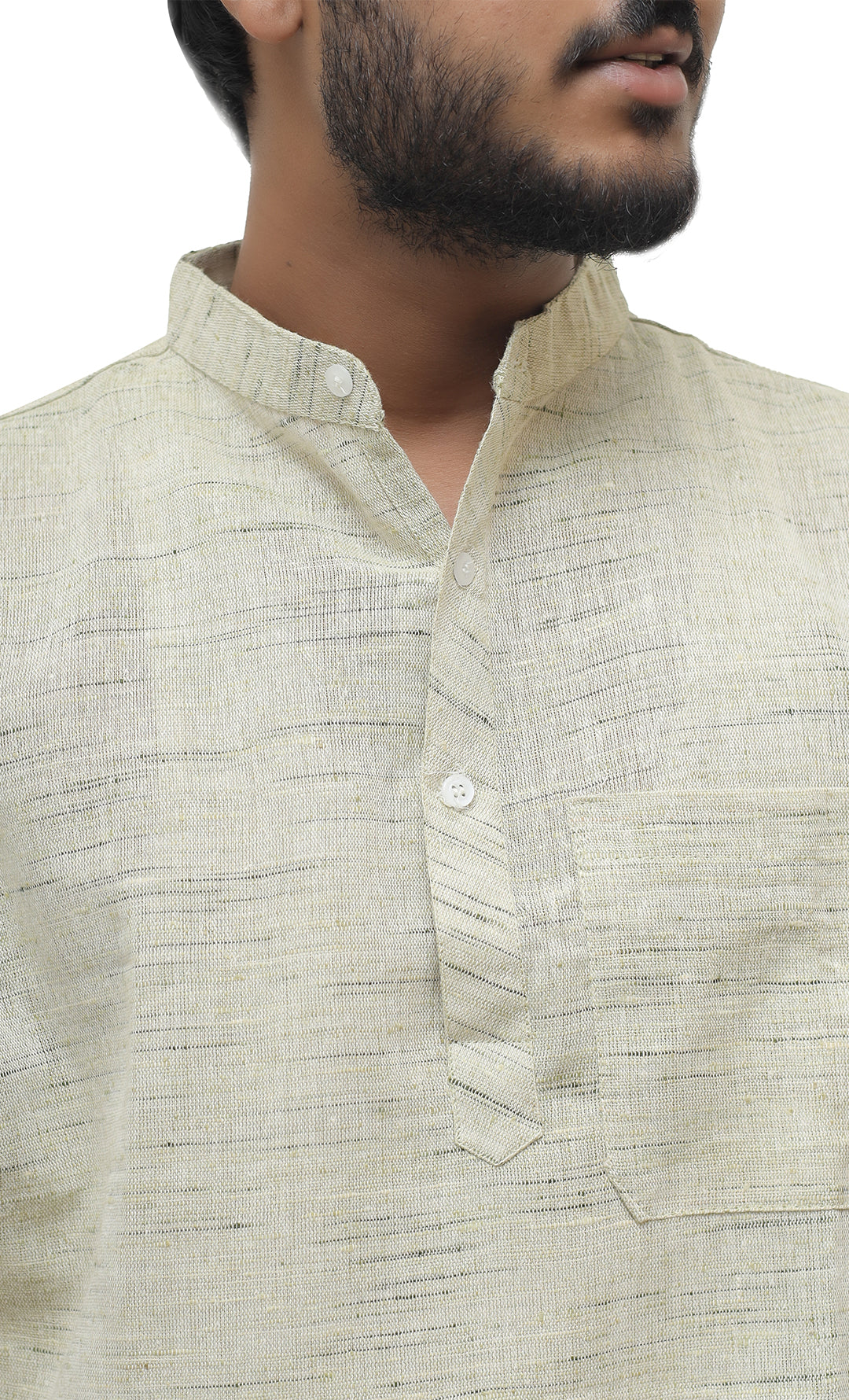 Men's Shudh Khadi Short Half Sleeves Kurta