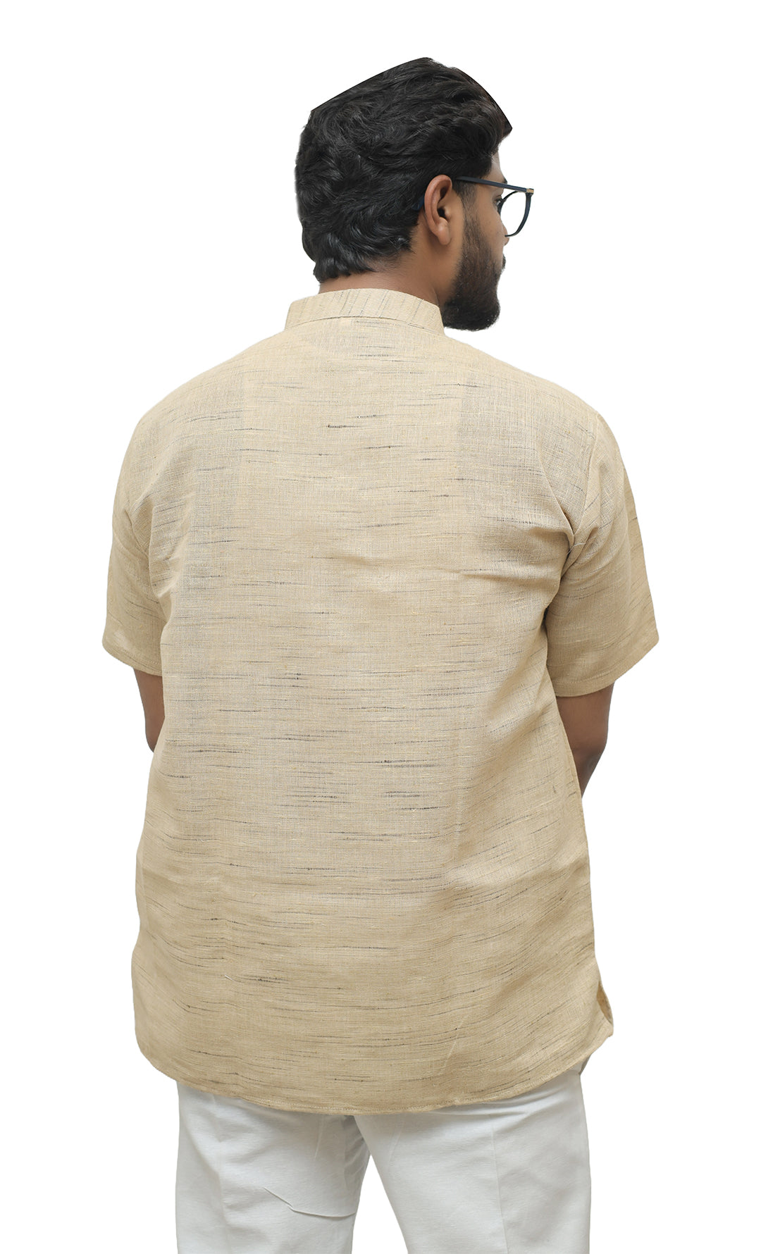 Men's Shudh Khadi Short Half Sleeves Kurta