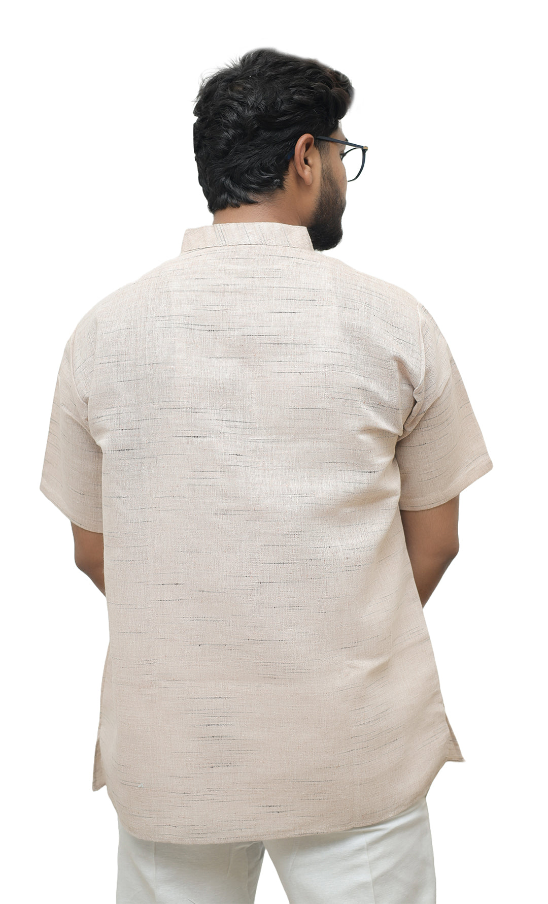 Men's Shudh Khadi Short Half Sleeves Kurta
