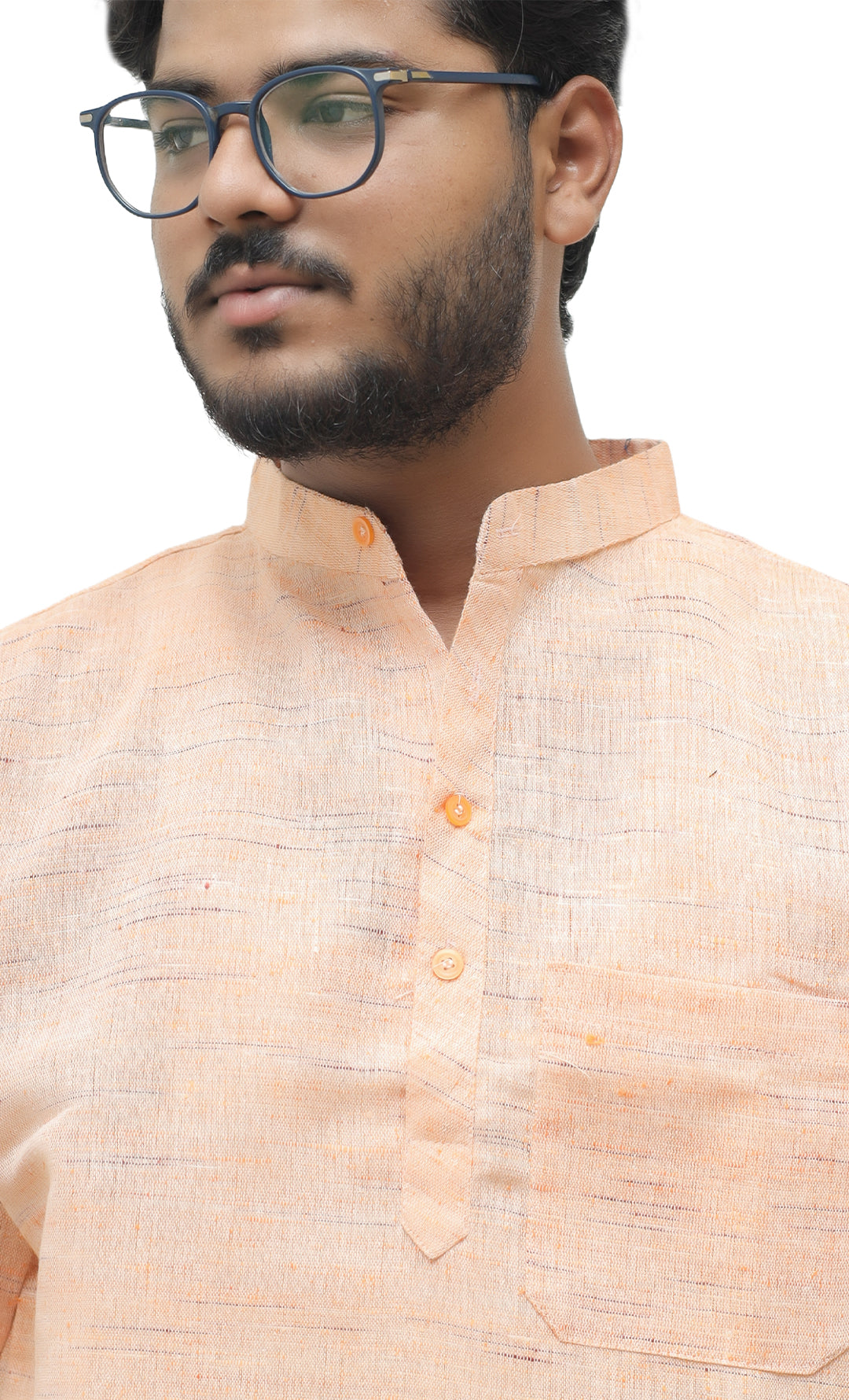 Men's Shudh Khadi Short Half Sleeves Kurta