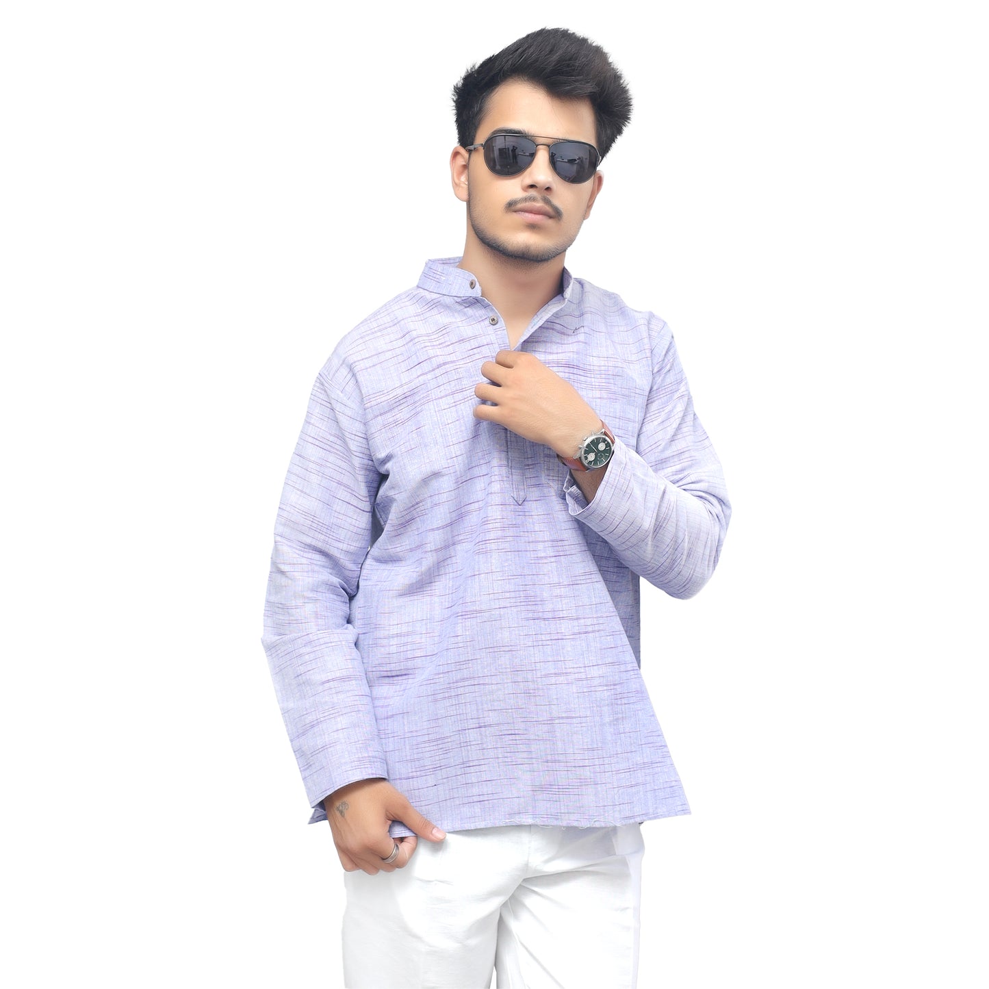 Combo Set Jharna Full Sleeves Kurta Pant-Blue