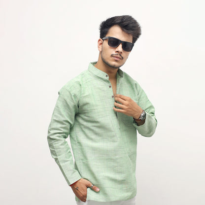 Combo Set Jharna Full Sleeves Kurta Pant-Green