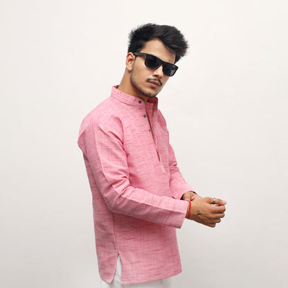 Combo Set Jharna Full Sleeves Kurta Pant-Pink