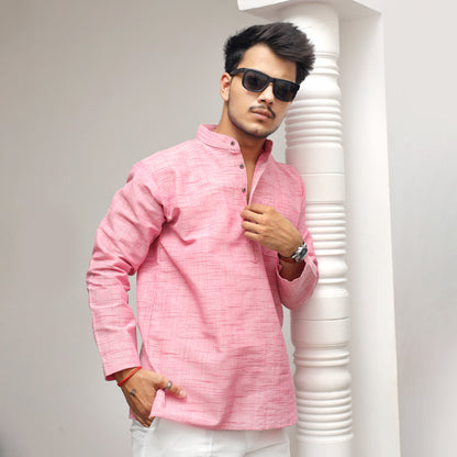 Combo Set Jharna Full Sleeves Kurta Pant-Pink