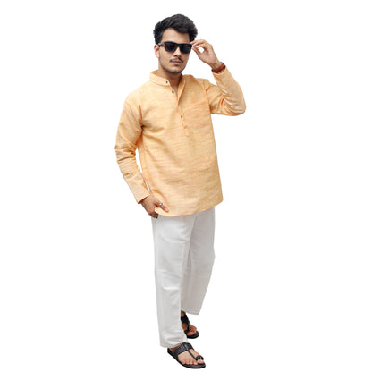 Combo Set Jharna Full Sleeves Kurta Pant-Yellow