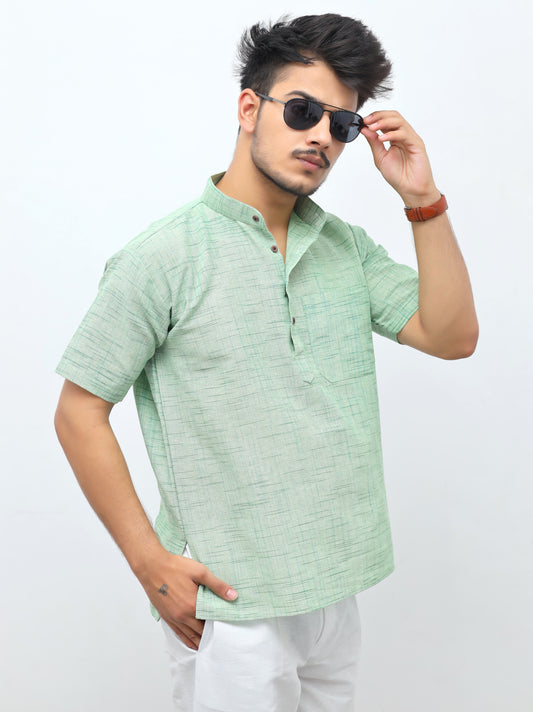 Men's Jharna Short Half Sleeves Kurta