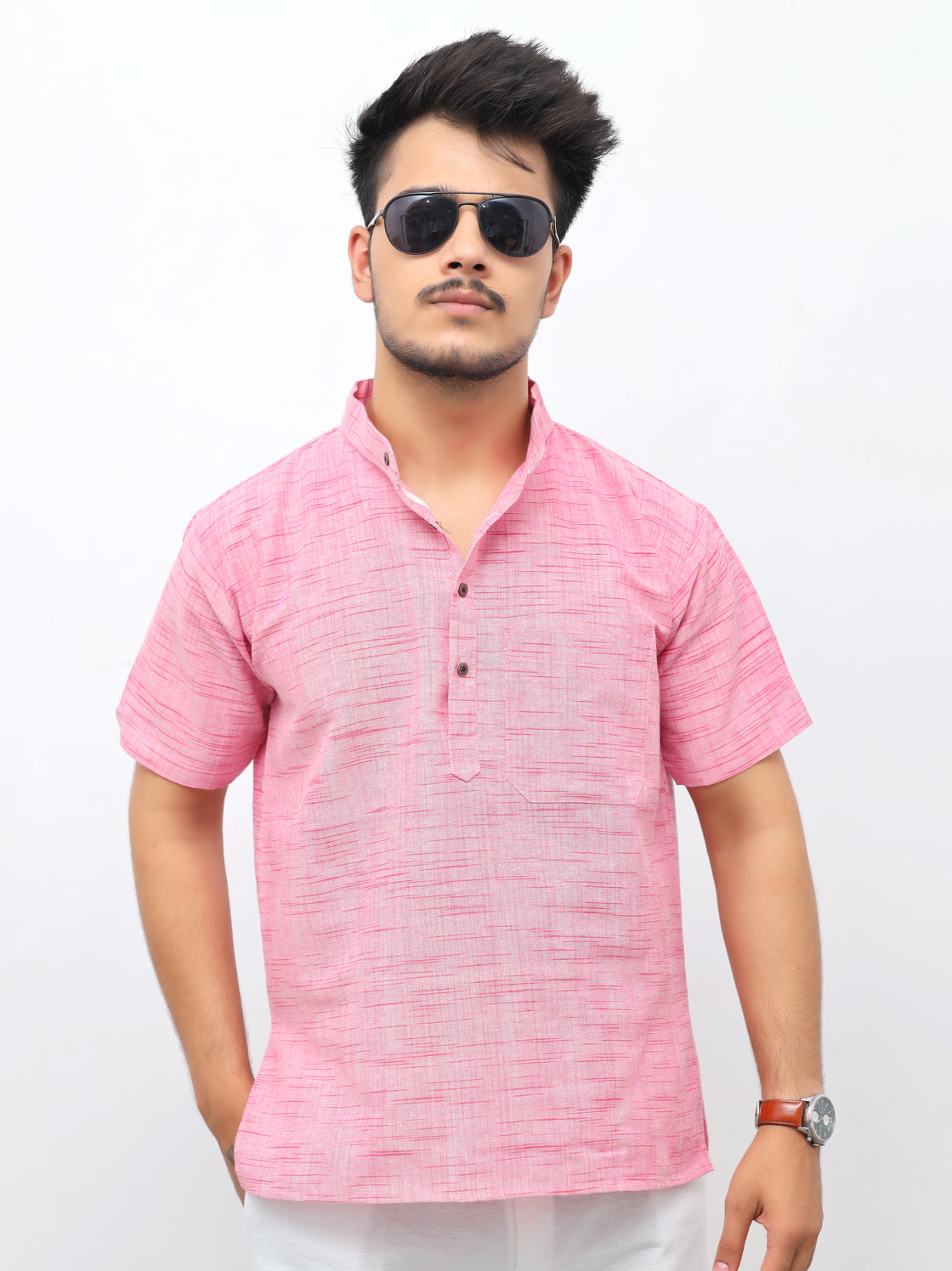 Men's Jharna Short Half Sleeves Kurta