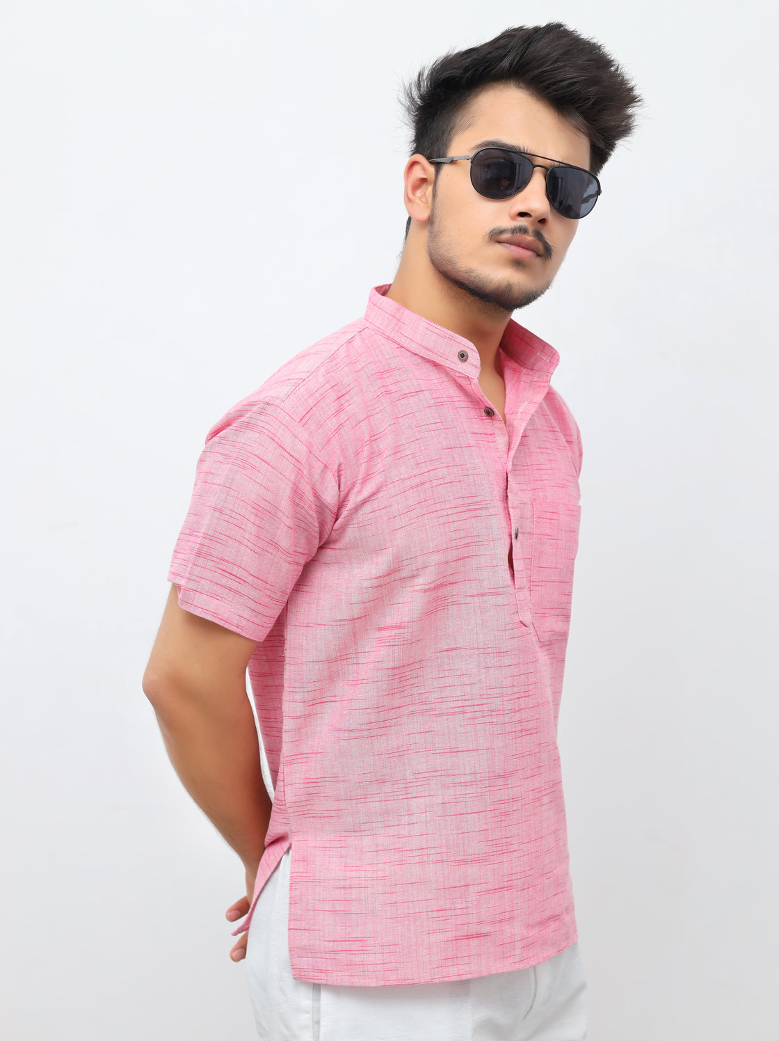 Men's Jharna Short Half Sleeves Kurta