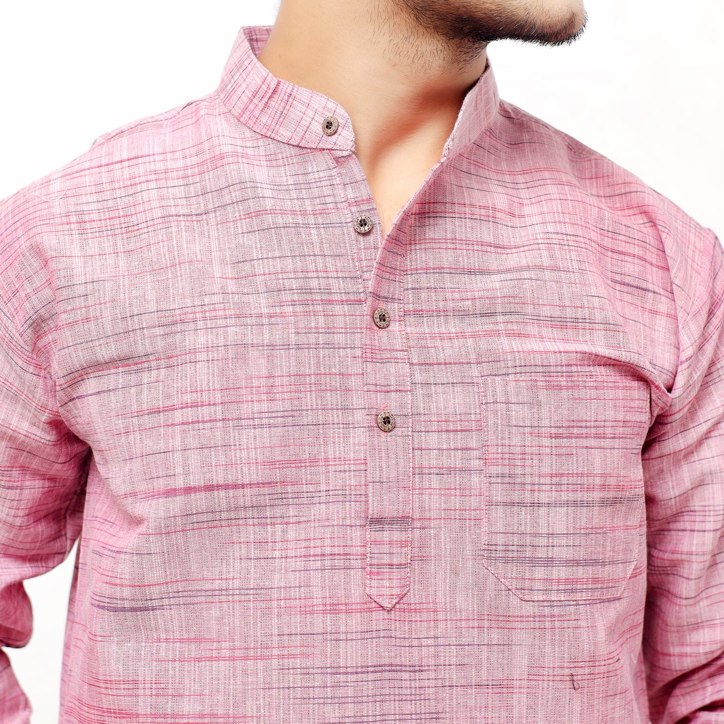 Combo Set Light Jharna Full Sleeves Kurta Pant-Pink