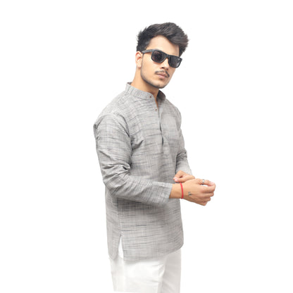 Combo Set Light Jharna Full Sleeves Kurta Pant-Gray