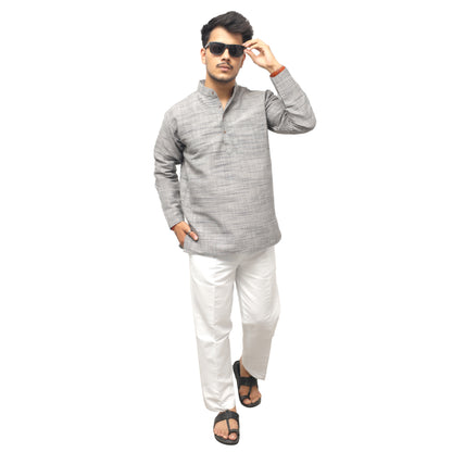 Combo Set Light Jharna Full Sleeves Kurta Pant-Gray