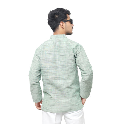 Combo Set Light Jharna Full Sleeves Kurta Pant-Green