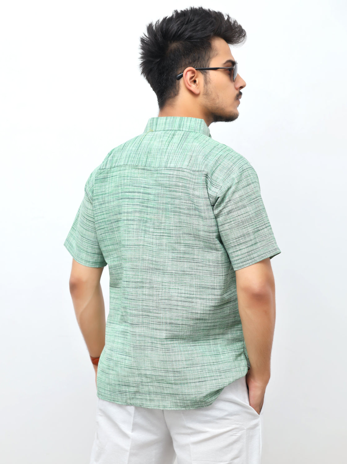 Men's Light Jharna Short Half Sleeves Kurta
