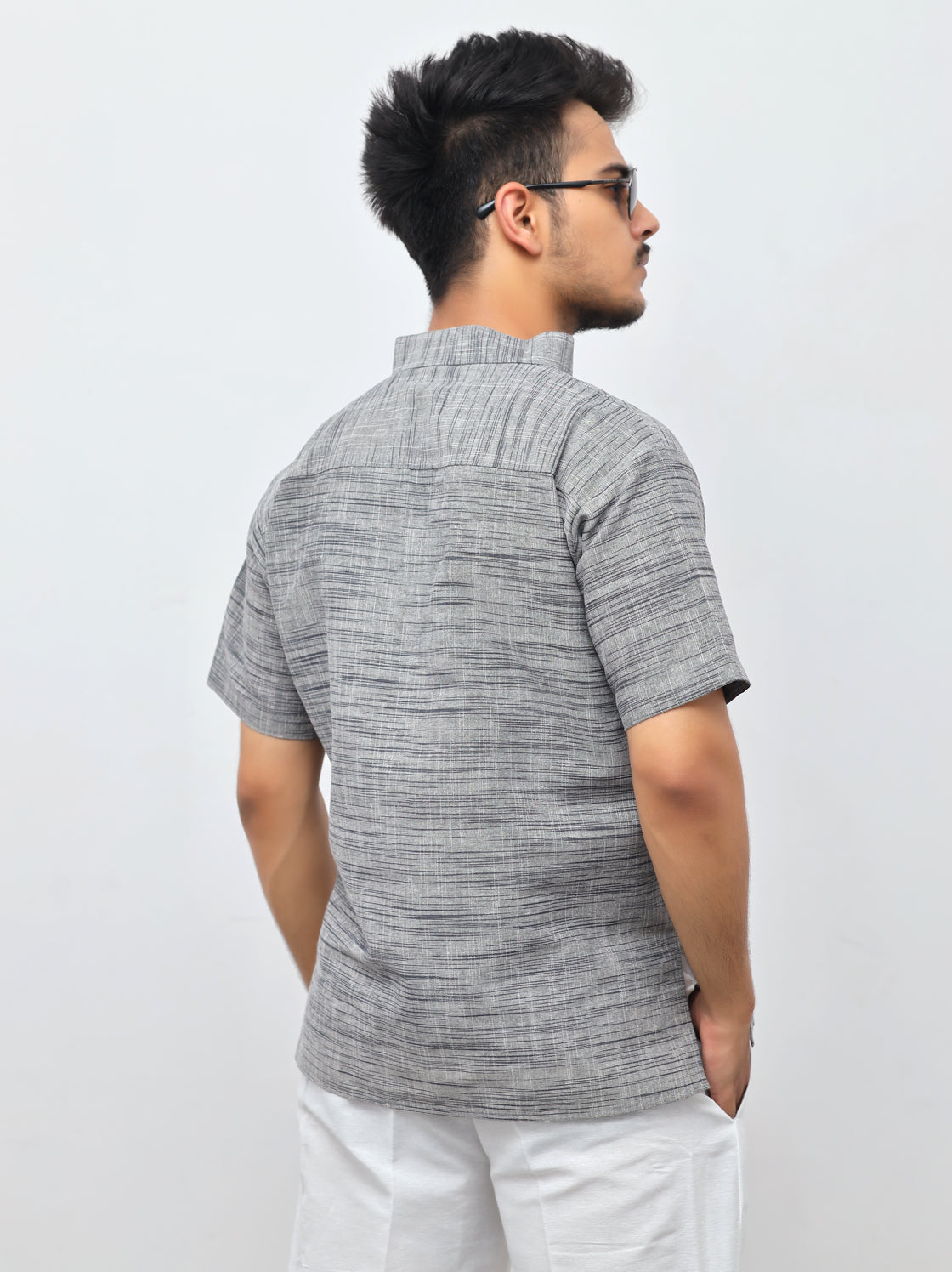 Men's Light Jharna Short Half Sleeves Kurta