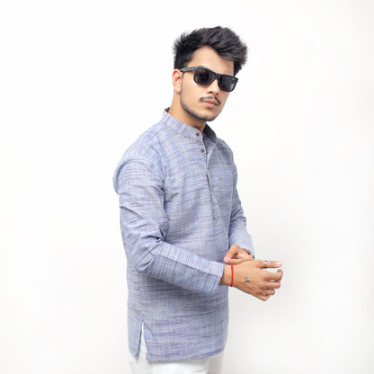 Combo Set Light Jharna Full Sleeves Kurta Pant-Blue