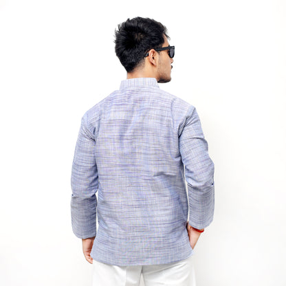 Combo Set Light Jharna Full Sleeves Kurta Pant-Blue