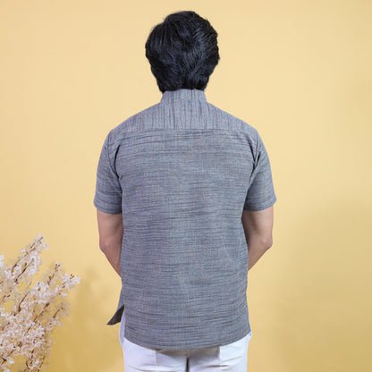 Combo Set Light Jharna Half Sleeves Short Kurta Pant-Gray