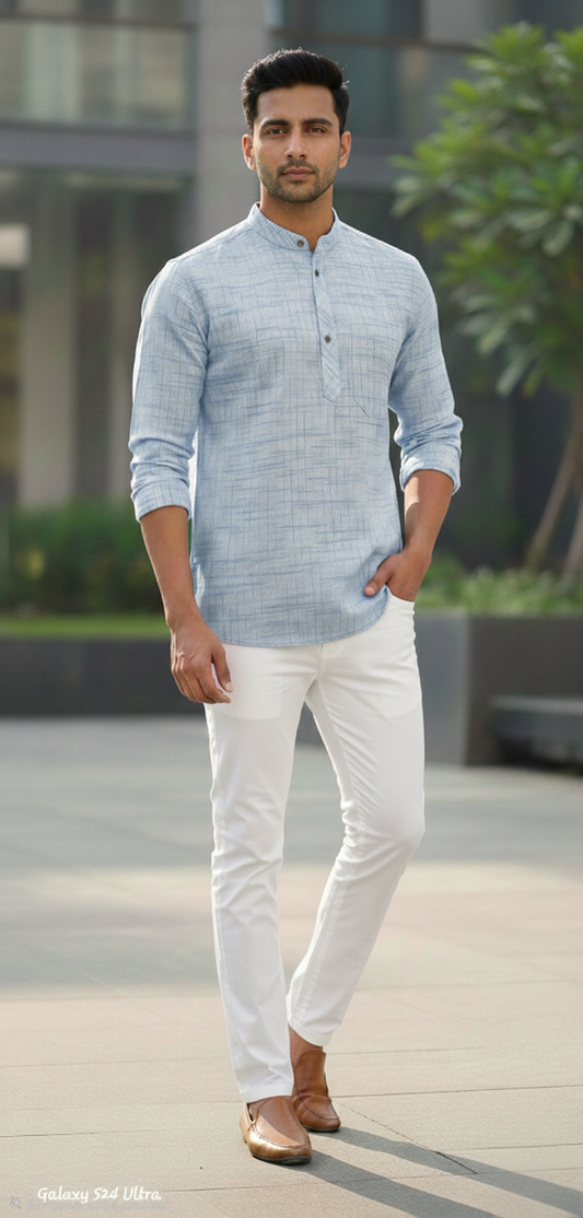 Limited edition Combo Set Full Sleeves Kurta Pant- Blue