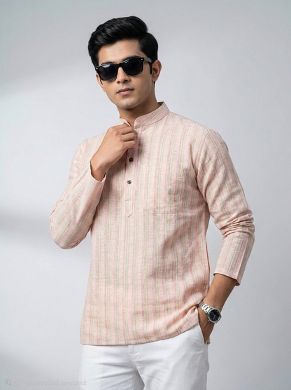Limited edition Combo Set Full Sleeves Kurta Pant - Striped Pink