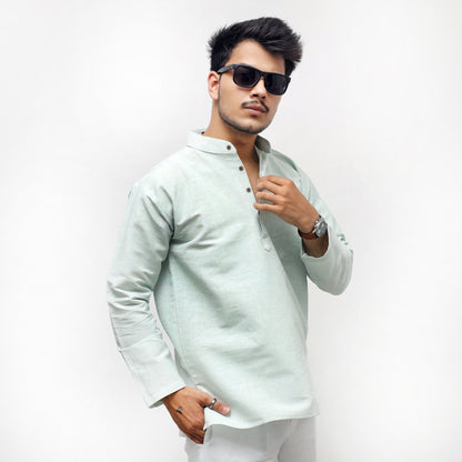Combo Set Softline Full Sleeves Kurta Pant-Green