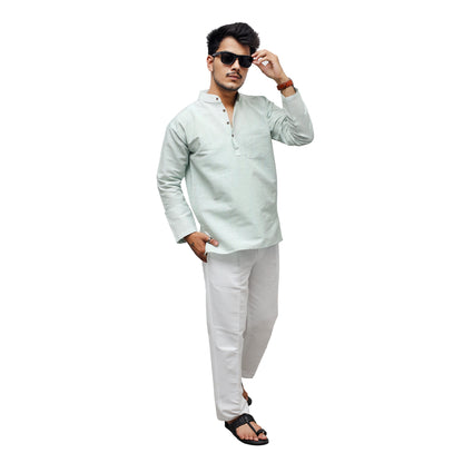 Combo Set Softline Full Sleeves Kurta Pant-Green
