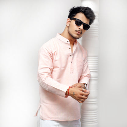 Combo Set Softline Full Sleeves Kurta Pant-Orange